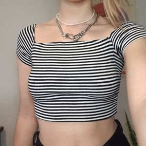 Stripe Crop top